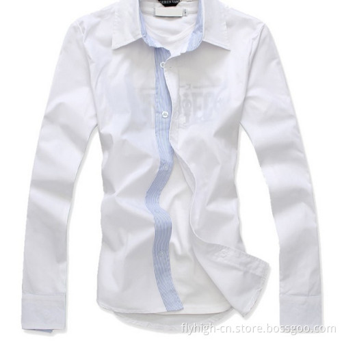 OEM High Quality Polo Neck Men Casual Shirt